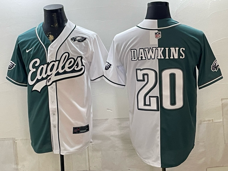 Men 2026 Philadelphia Eagles #20 Dawkins white Nike Limited NFL Jersey 0812005->philadelphia eagles->NFL Jersey